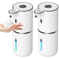 FPCYCG 2pcs Automatic Liquid Soap Dispenser,Soap Dispenser 12.8oz/380ML Rechargeable Wall Mount Touchless Hand Soap Dispenser for Bathroom Kitchen