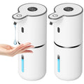 FPCYCG 2pcs Automatic Foaming Soap Dispenser,Foam Soap Dispenser Bathroom 12.8oz/380ML Rechargeable Wall Mount Touchless Hand Soap Dispenser for Bathroom Kitchen